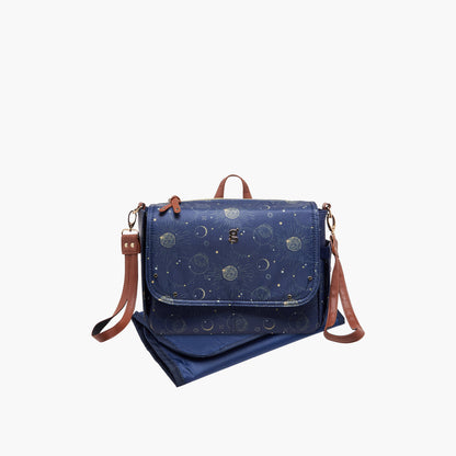 Juniors Space Print Diaper Bag with Changing Mat