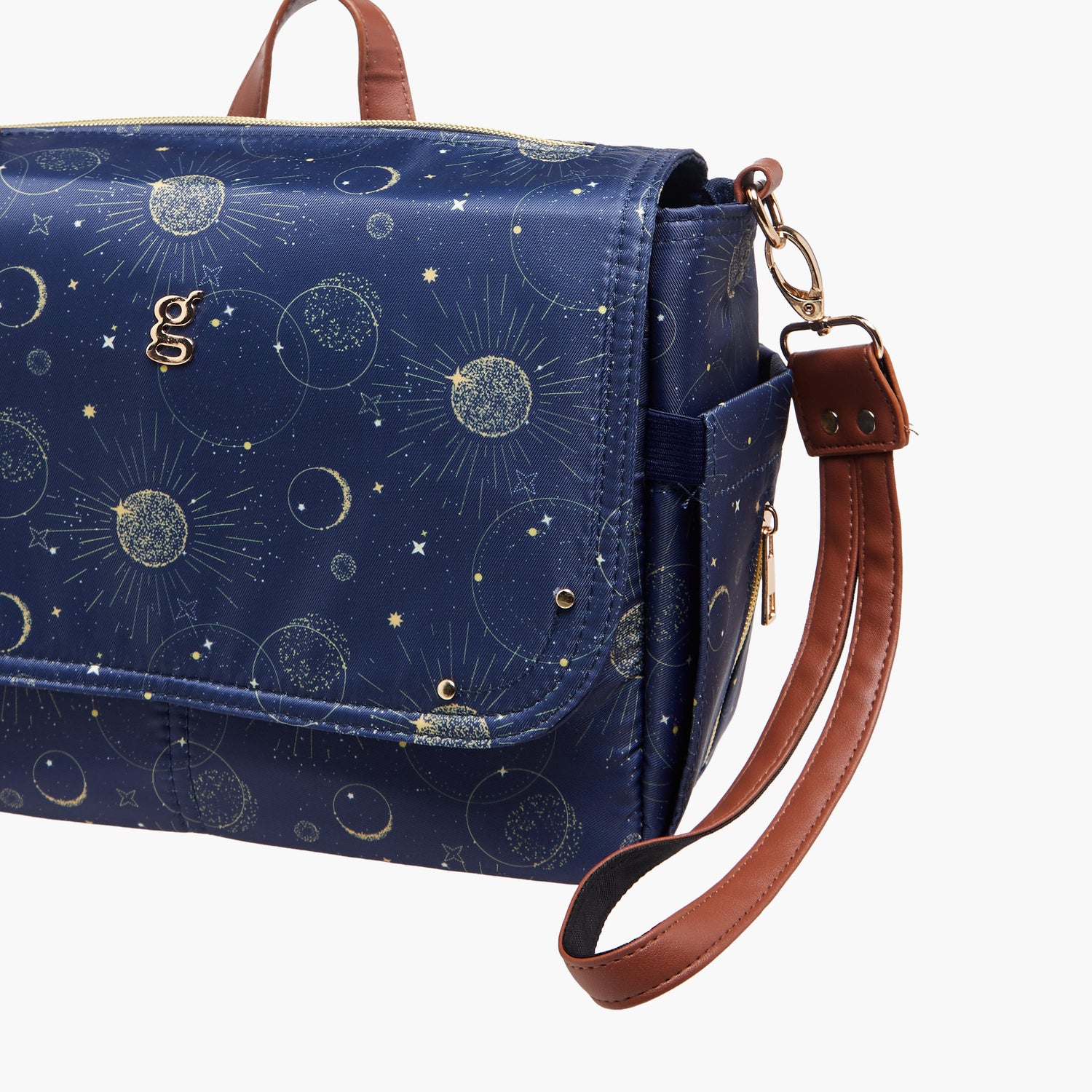 Juniors Space Print Diaper Bag with Changing Mat