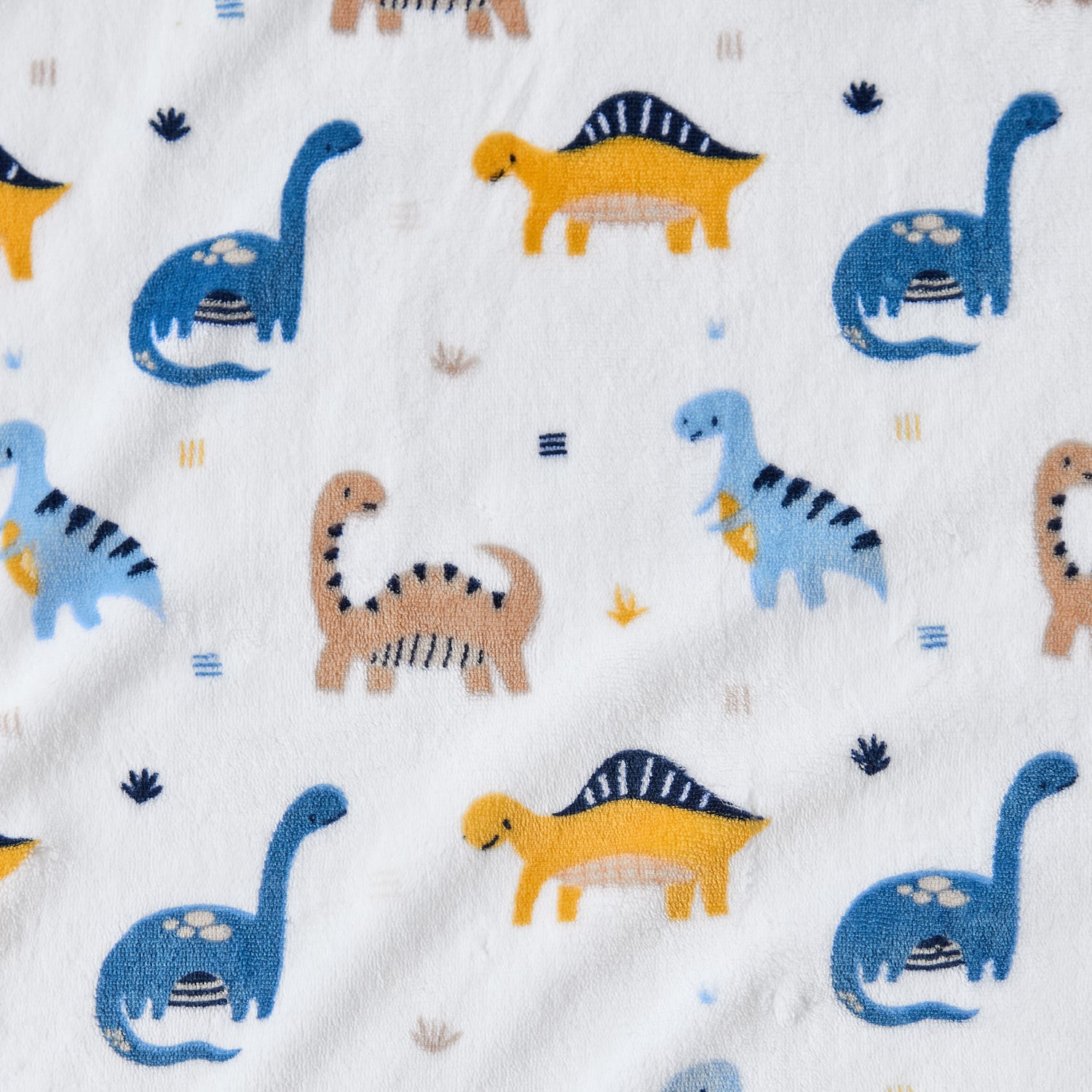 Juniors Raschel Blanket and Security Blanket with Dinosaur Print, 75x100 cm