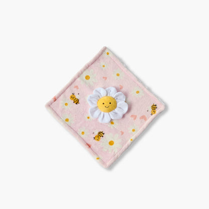 Juniors Raschel and Security Blanket with Floral Applique, 75x100 cm