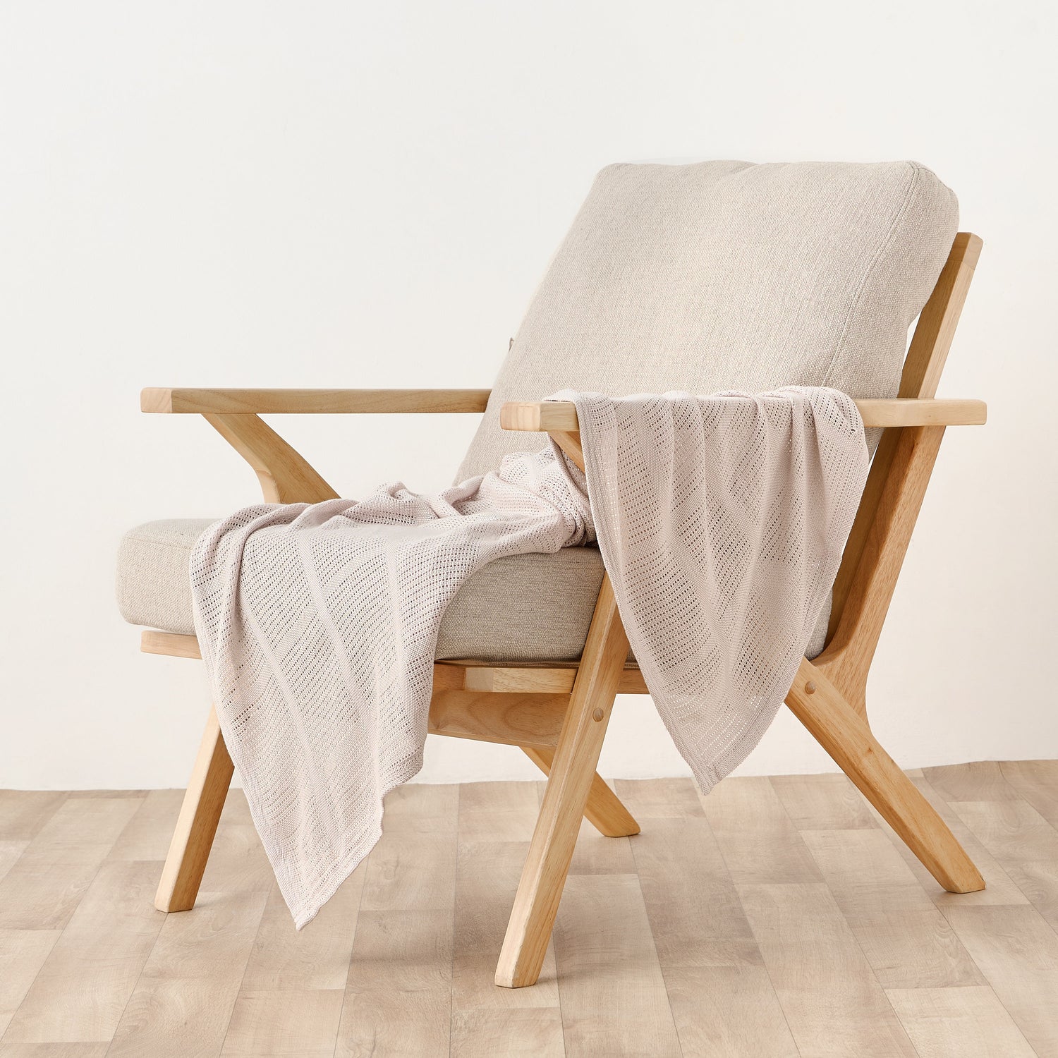 Juniors Cellular Blanket with Knit Design, 80x100 cm