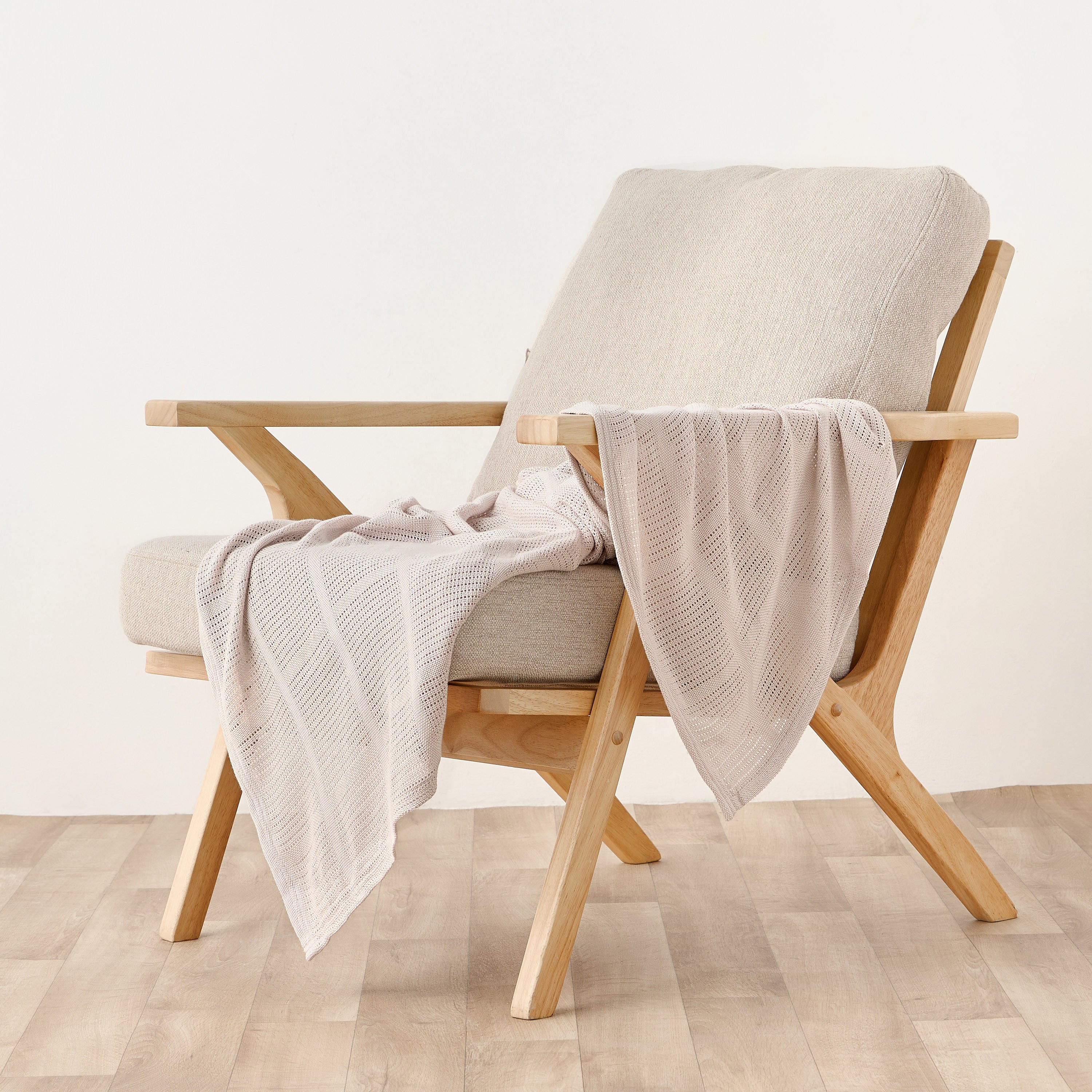 Juniors Cellular Blanket with Knit Design, 80x100 cm
