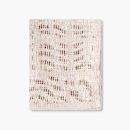 Juniors Cellular Blanket with Knit Design, 80x100 cm