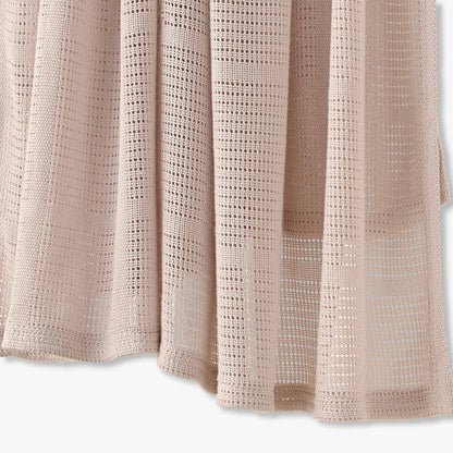 Juniors Cellular Blanket with Knit Design, 80x100 cm