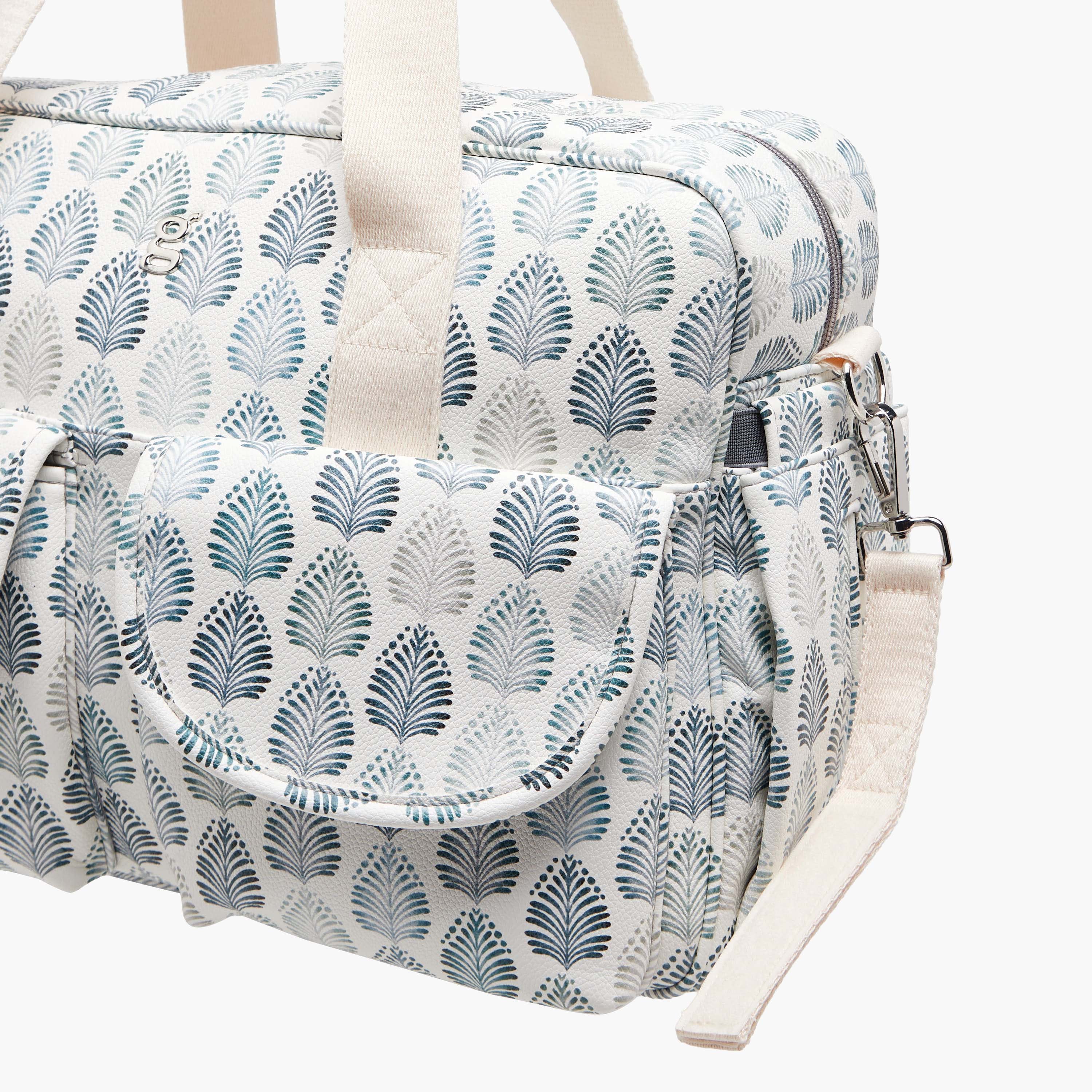 Giggles Printed Diaper Bag with Zip Closure