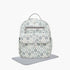 Giggles Ikkat Print Diaper Backpack with Changing Mat - Grey