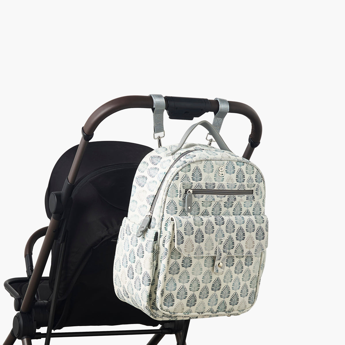 Giggles Ikkat Print Diaper Backpack with Changing Mat