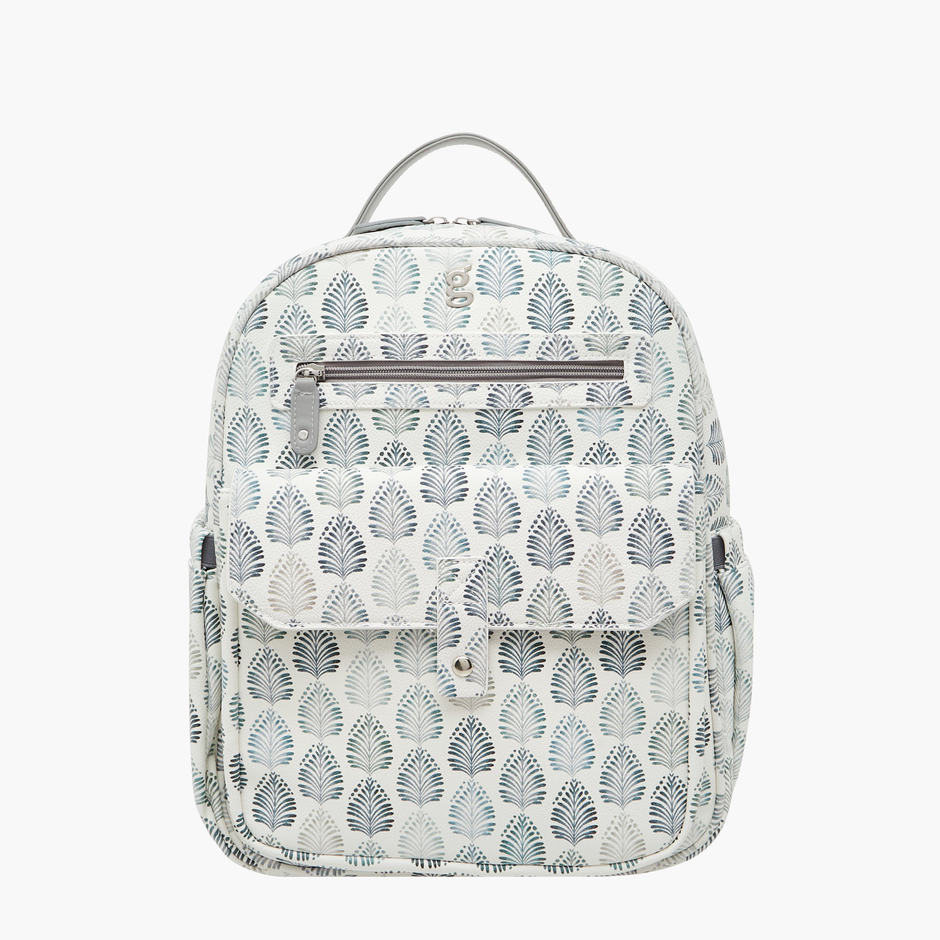 Giggles Ikkat Print Diaper Backpack with Changing Mat