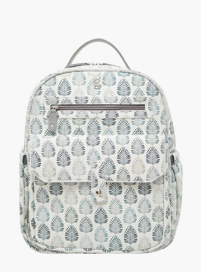 Giggles Ikkat Print Diaper Backpack with Changing Mat-baby-gear-diaperbags-image-2