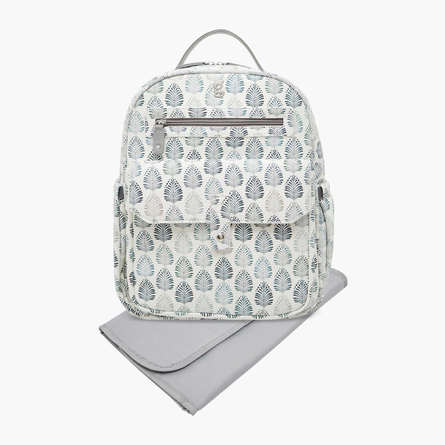 Giggles Ikkat Print Diaper Backpack with Changing Mat