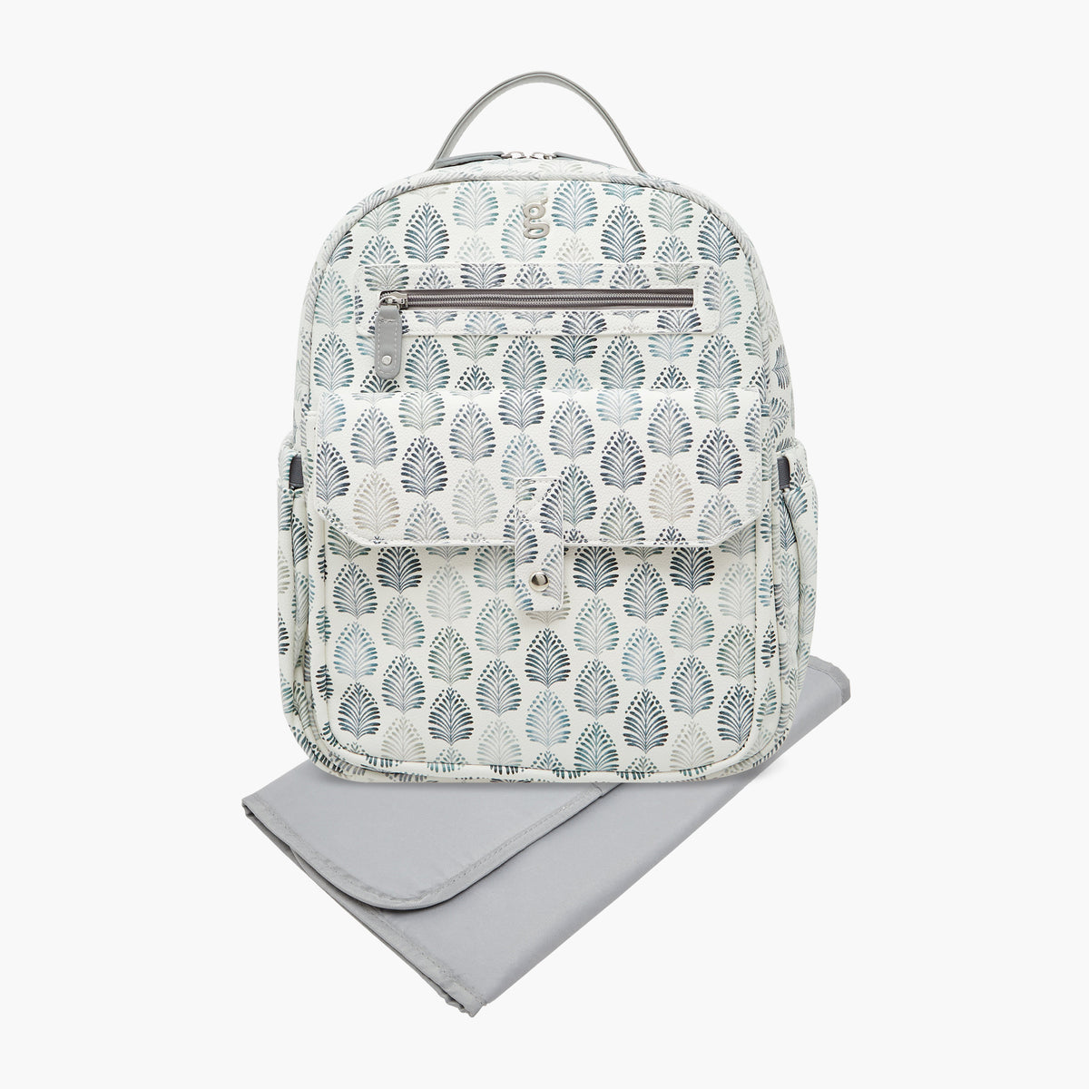 Giggles Ikkat Print Diaper Backpack with Changing Mat