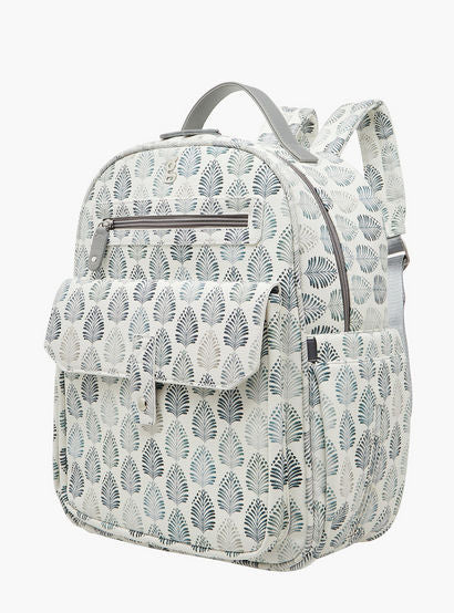 Giggles Ikkat Print Diaper Backpack with Changing Mat-baby-gear-diaperbags-image-4