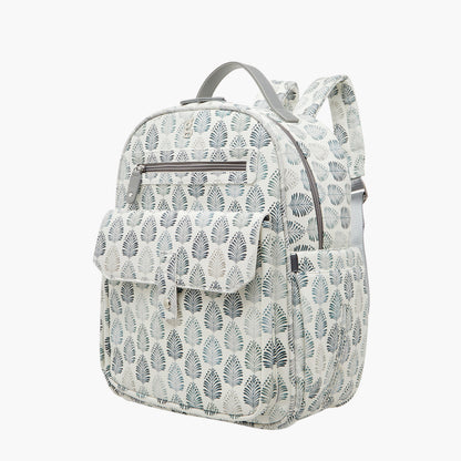 Giggles Ikkat Print Diaper Backpack with Changing Mat