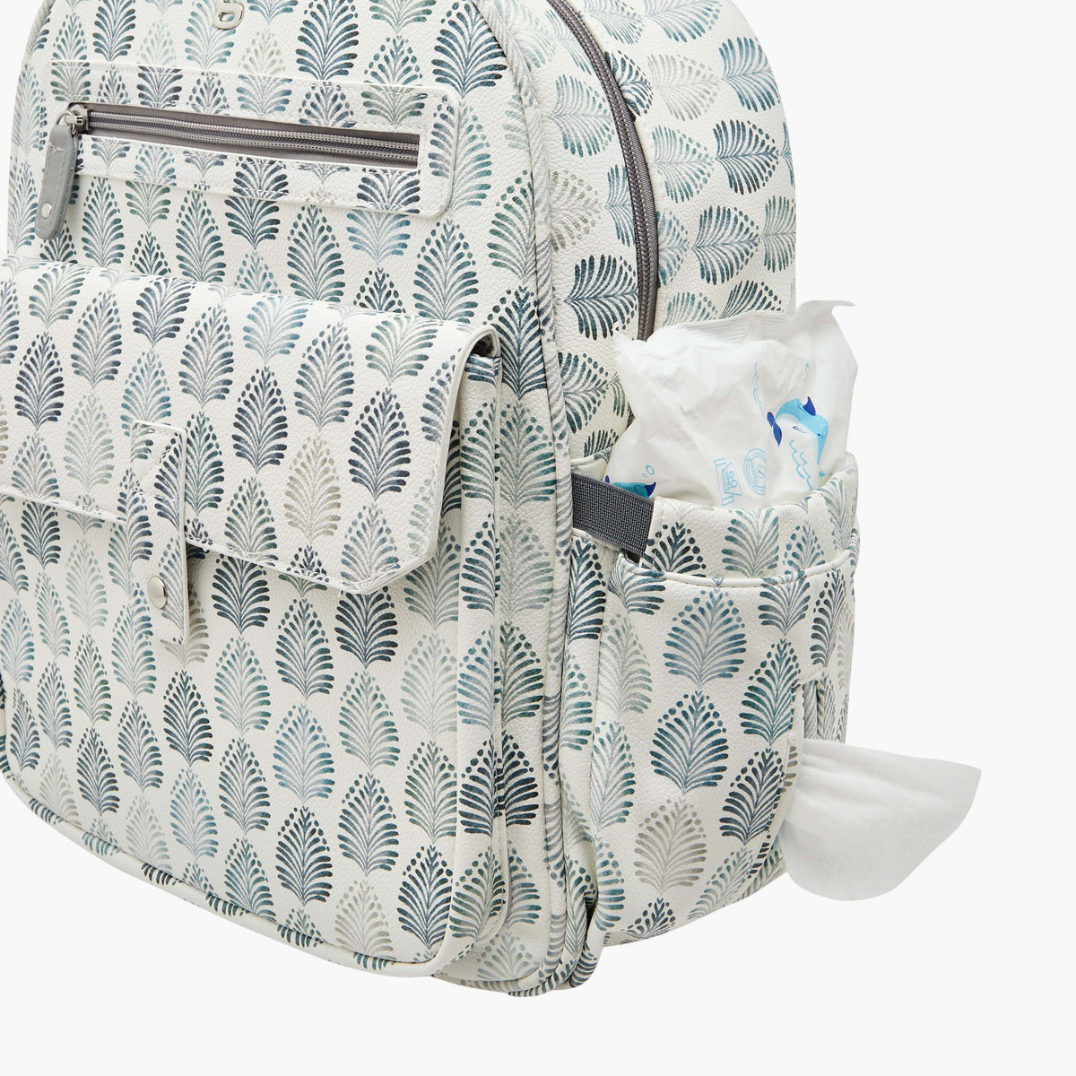 Giggles Ikkat Print Diaper Backpack with Changing Mat