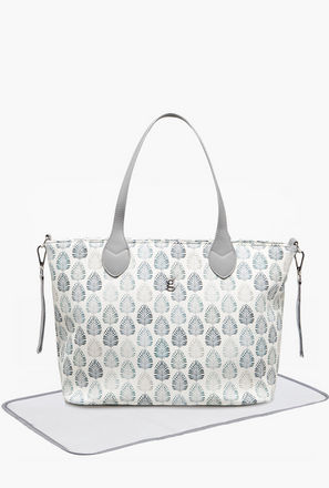 Giggles Printed Diaper Bag with Zip Closure