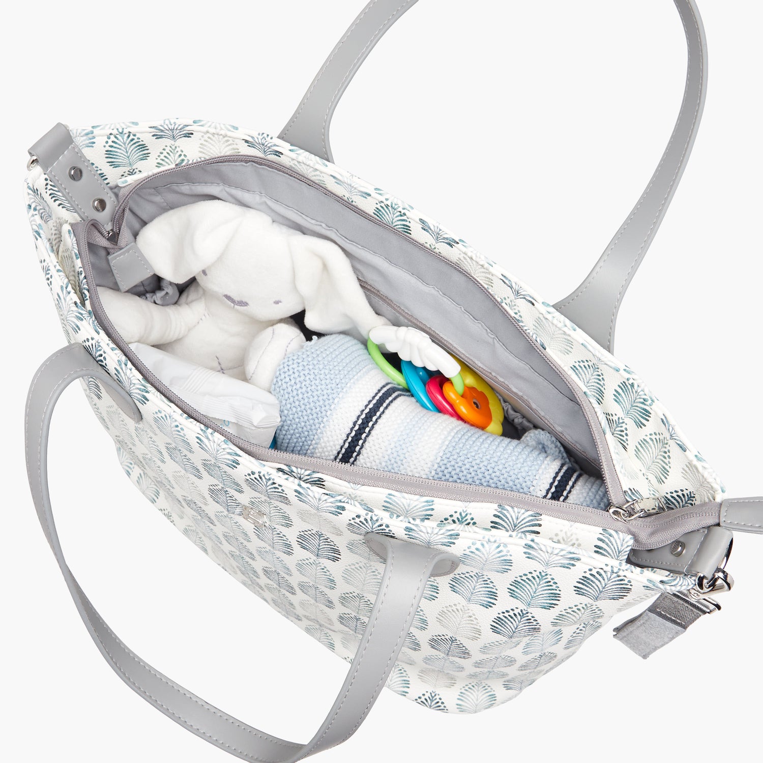 Giggles Printed Diaper Bag with Zip Closure