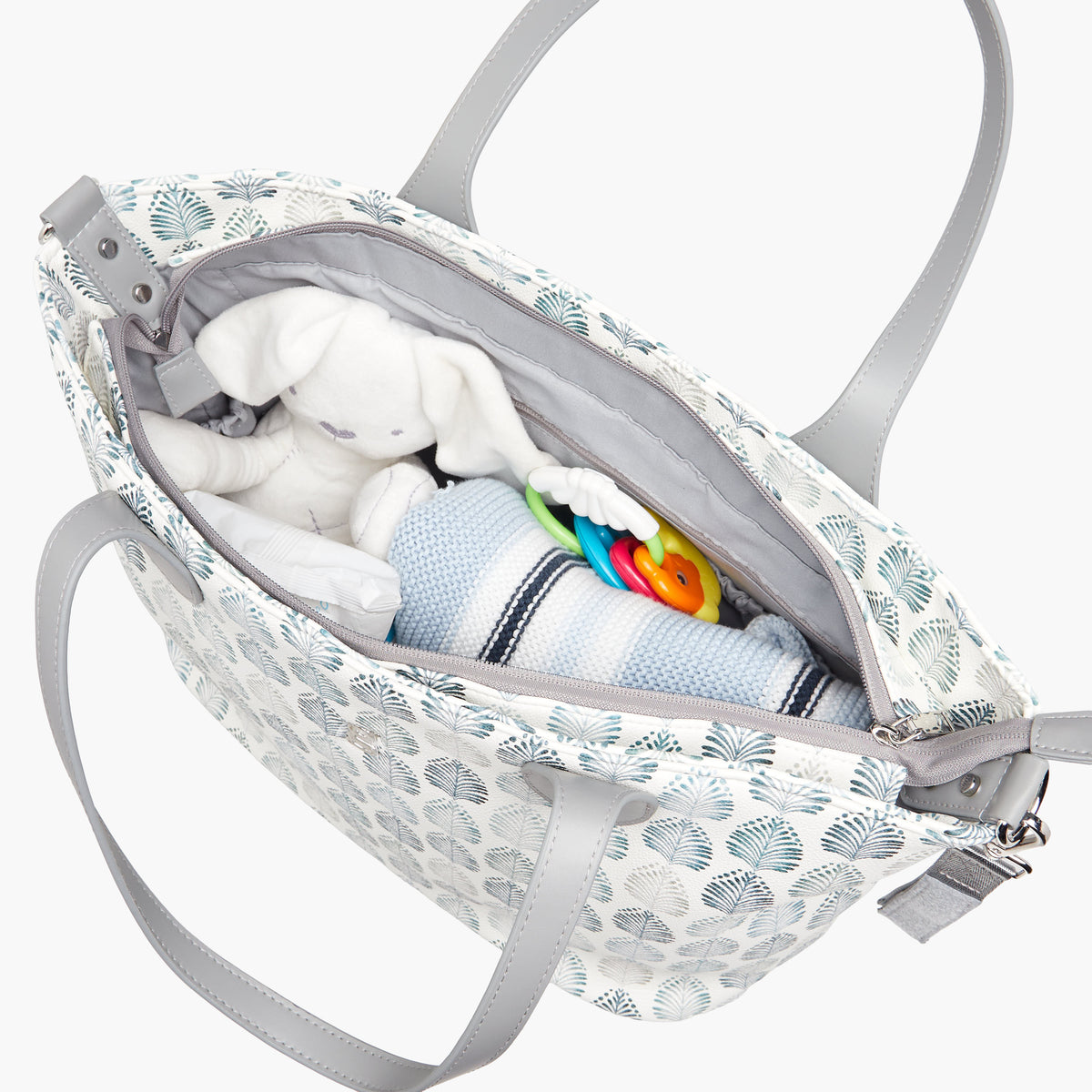 Giggles Printed Diaper Bag with Zip Closure