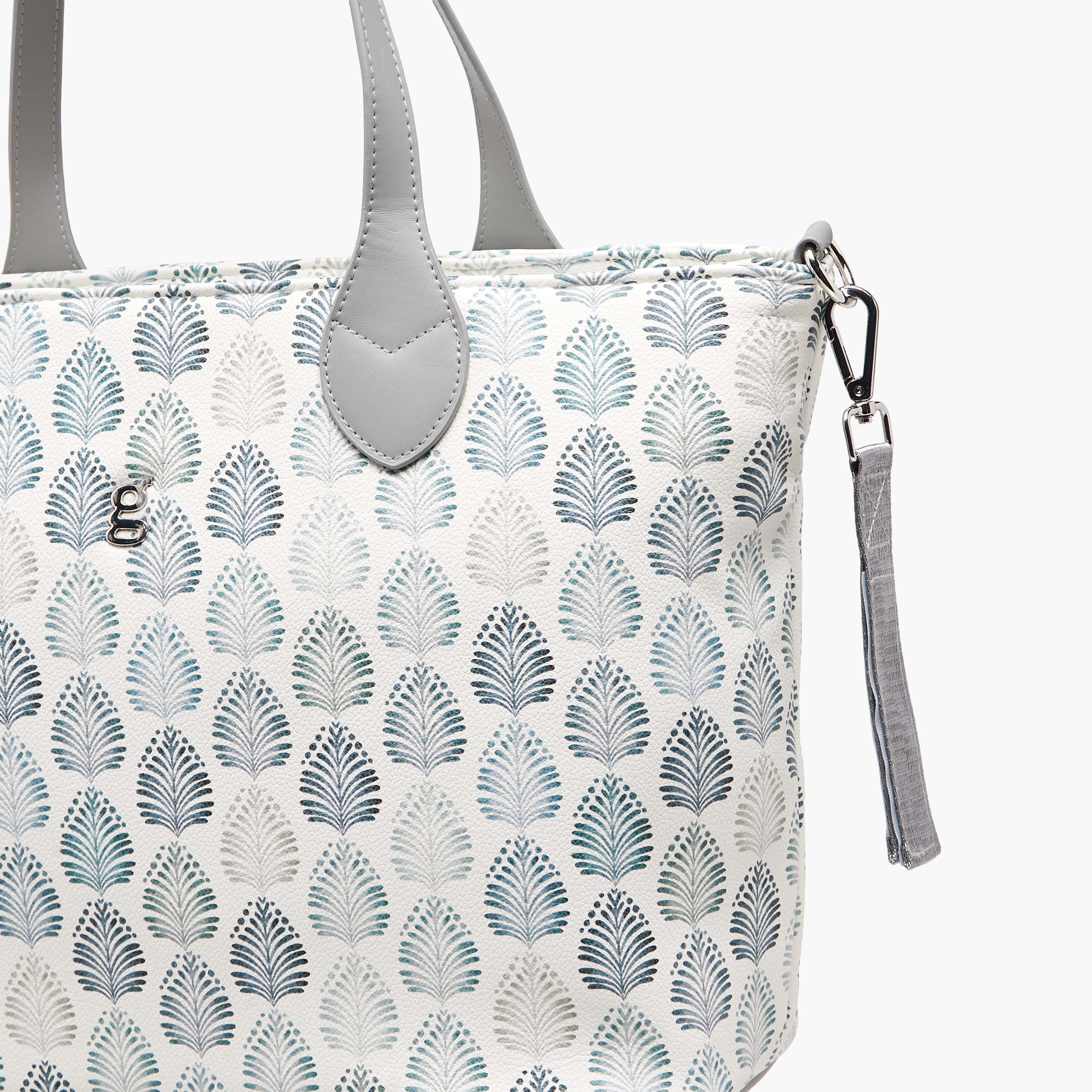 Giggles Printed Diaper Bag with Zip Closure
