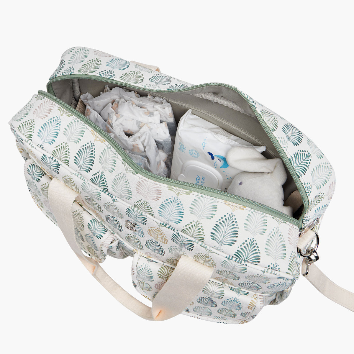 Giggles Printed Diaper Bag with Zip Closure