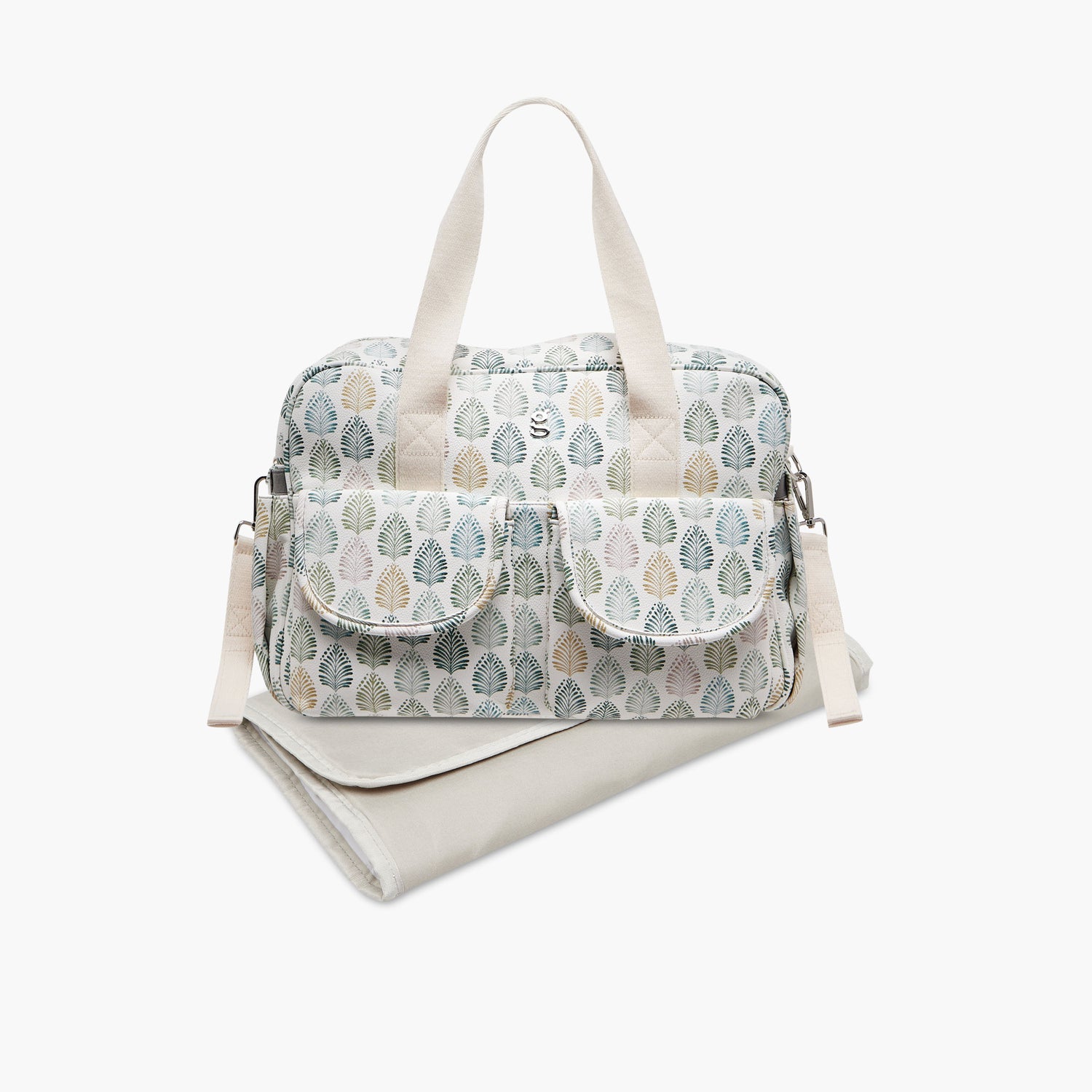 Giggles Printed Diaper Bag with Zip Closure