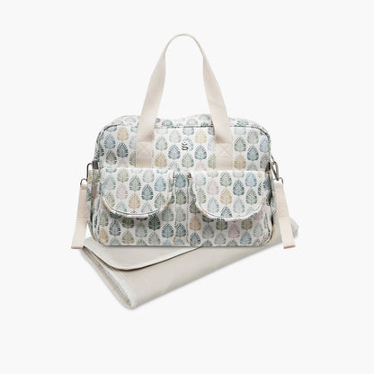 Giggles Printed Diaper Bag with Zip Closure