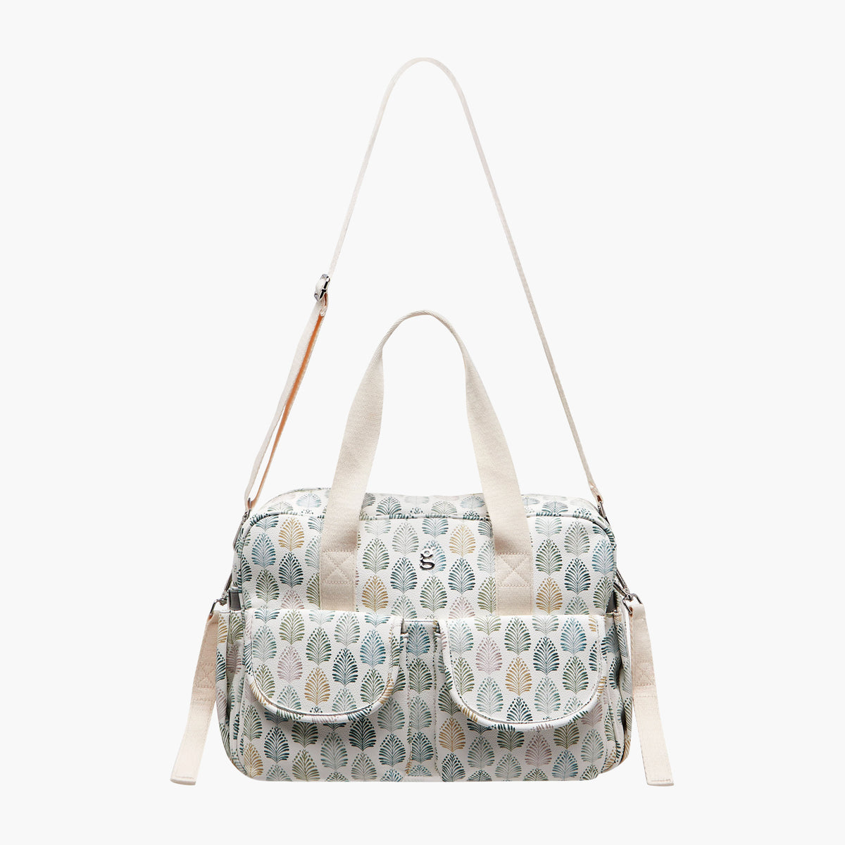 Giggles Printed Diaper Bag with Zip Closure