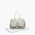 Giggles Floral Print Diaper Bag with Changing Mat - Blue