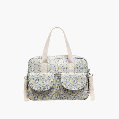 Giggles Floral Print Diaper Bag with Changing Mat