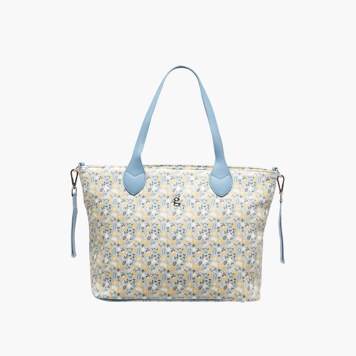 Giggles Floral Print Diaper Bag with Changing Mat