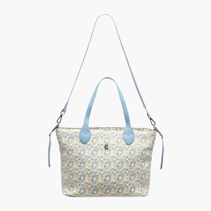 Giggles Floral Print Diaper Bag with Changing Mat