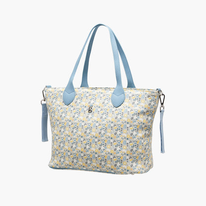 Giggles Floral Print Diaper Bag with Changing Mat