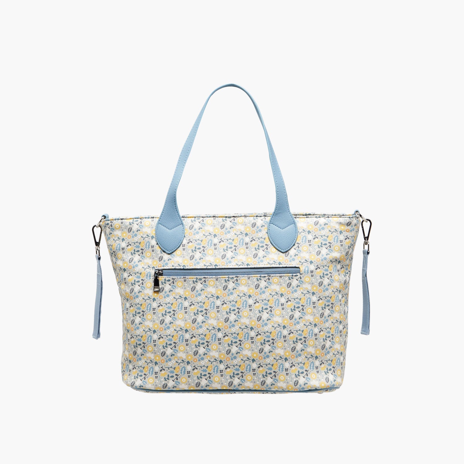 Giggles Floral Print Diaper Bag with Changing Mat