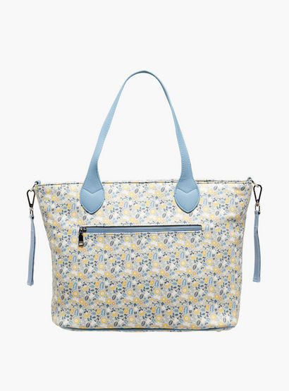 Giggles Floral Print Diaper Bag with Changing Mat-baby-gear-diaperbags-image-6