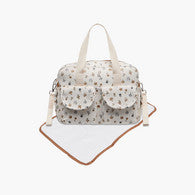 Giggles Floral Print Diaper Bag with Changing Mat-undefined-image-1
