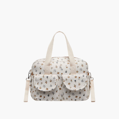 Giggles Floral Print Diaper Bag with Changing Mat