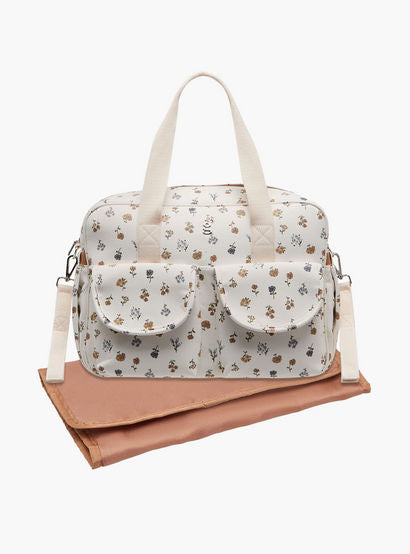 Giggles Floral Print Diaper Bag with Changing Mat-baby-gear-diaperbags-image-3