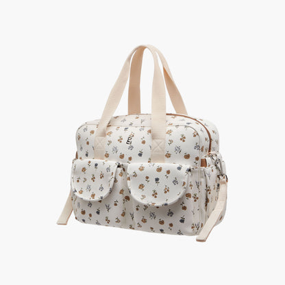 Giggles Floral Print Diaper Bag with Changing Mat