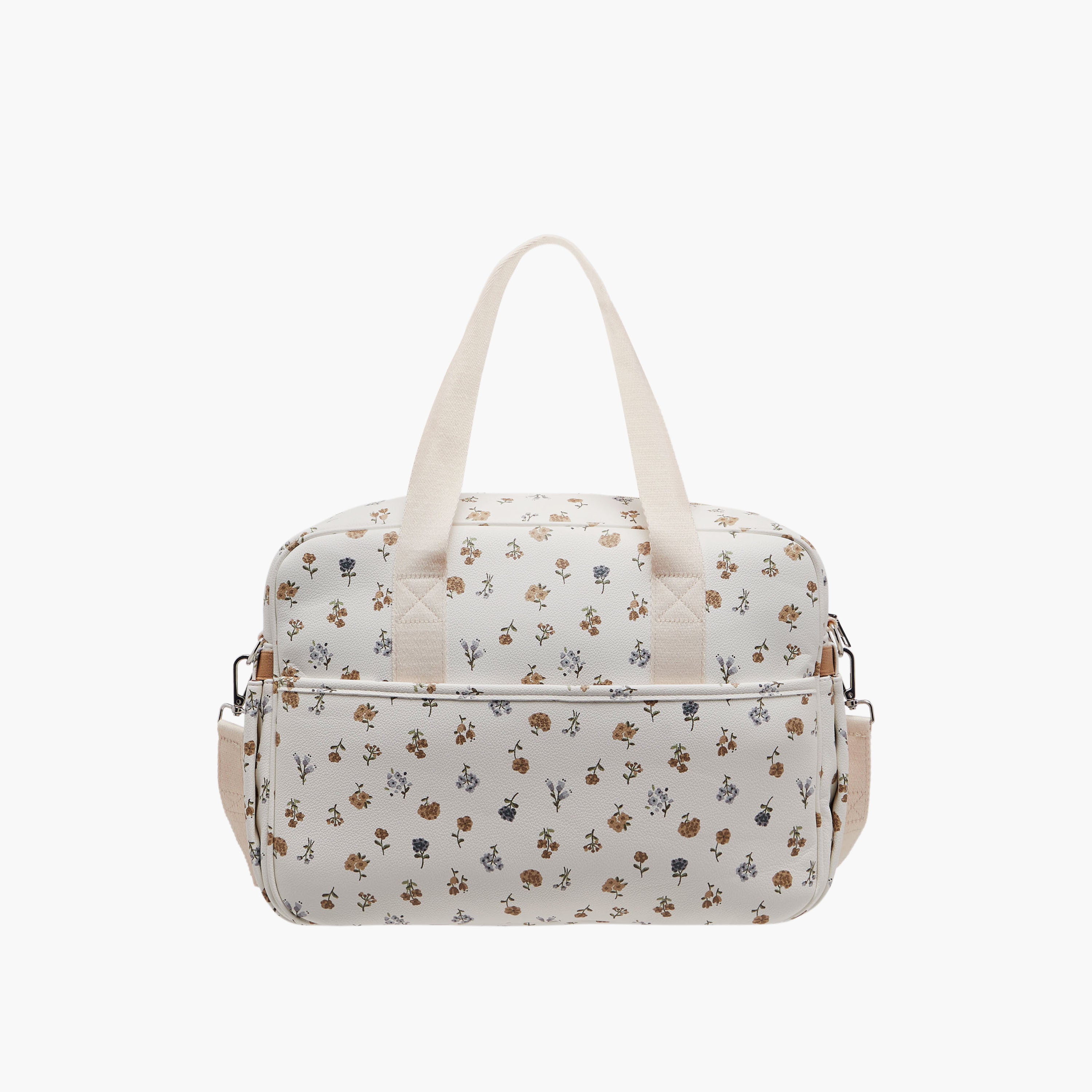 Giggles Floral Print Diaper Bag with Changing Mat
