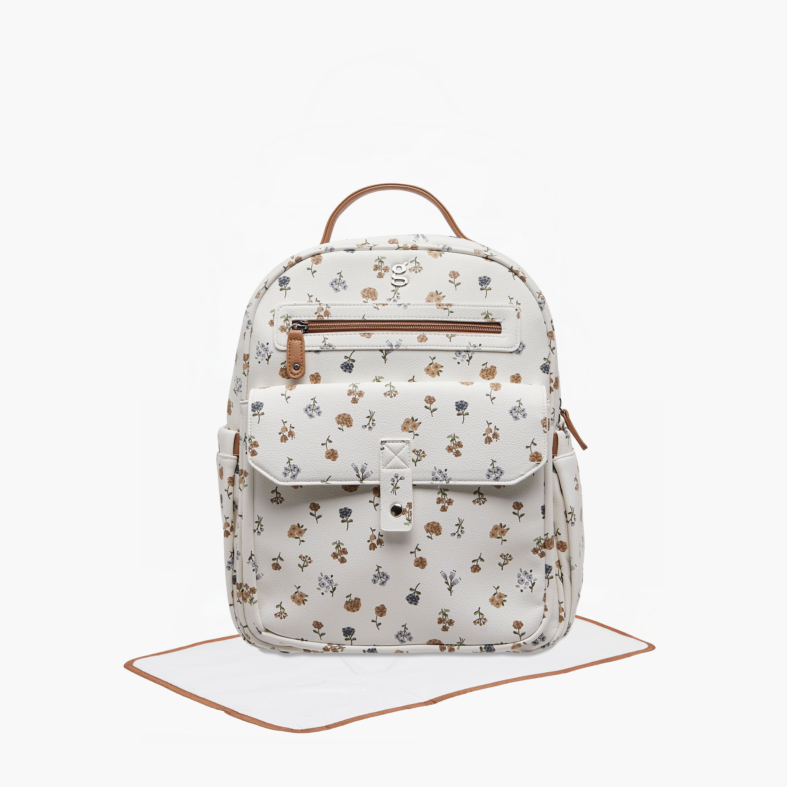 Giggles Printed Diaper Backpack with Adjustable Straps