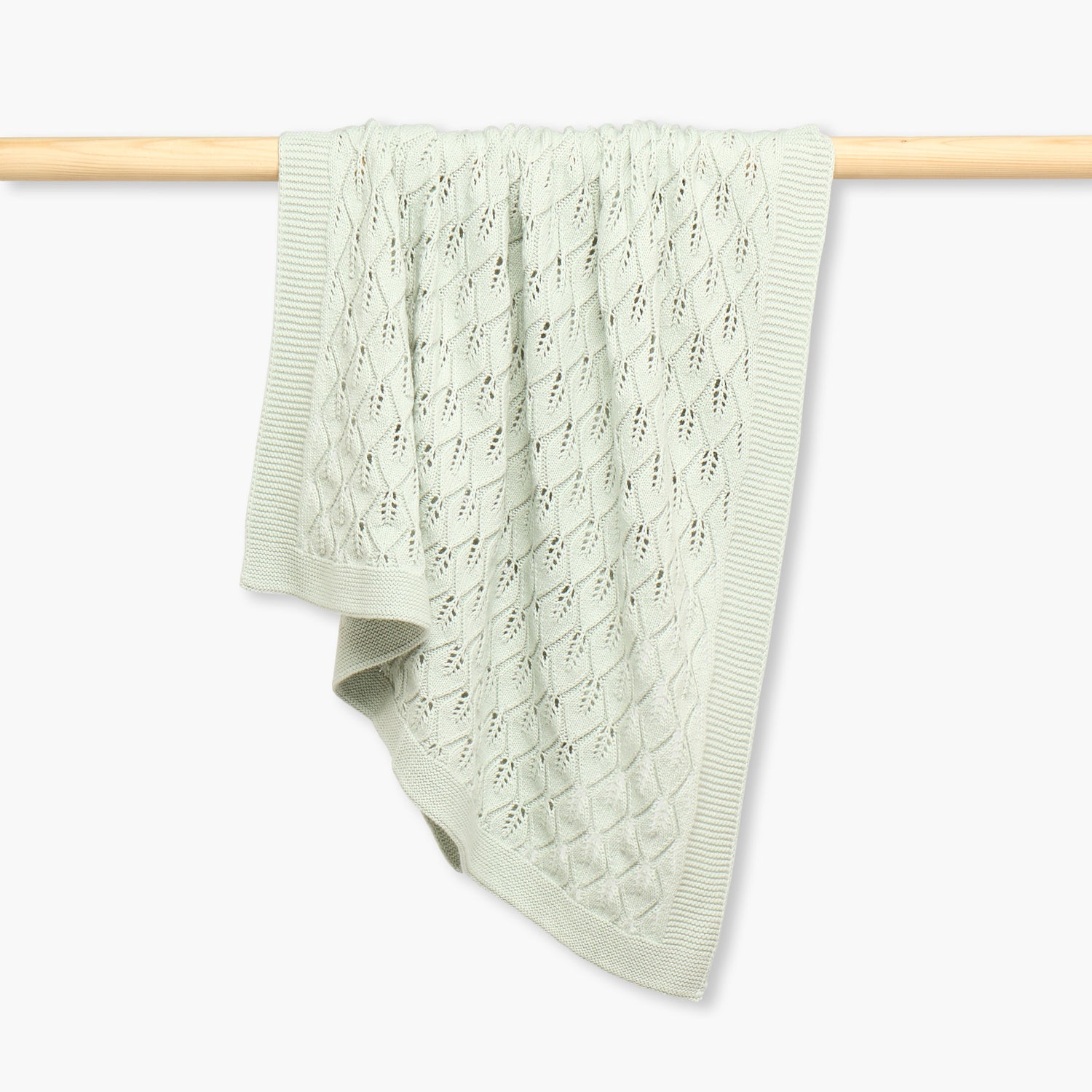 Giggles Receiving Blanket with Knitted Texture, 100x80 cm - HomeBabyNurseryBlankets &amp; SwaddlesReceiving Blankets