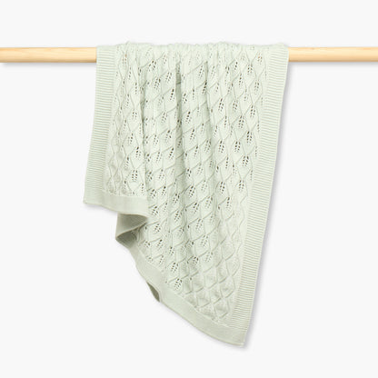 Giggles Receiving Blanket with Knitted Texture, 100x80 cm