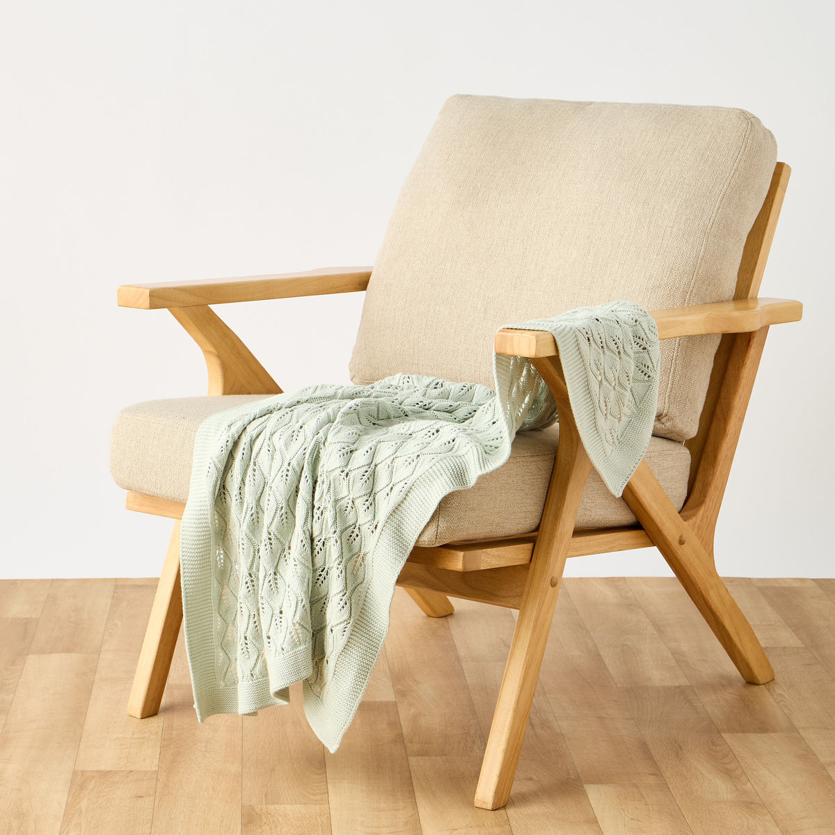 Giggles Receiving Blanket with Knitted Texture, 100x80 cm