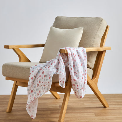 Pack of 3 Juniors Receiving Blanket with Print, 100x100 cm