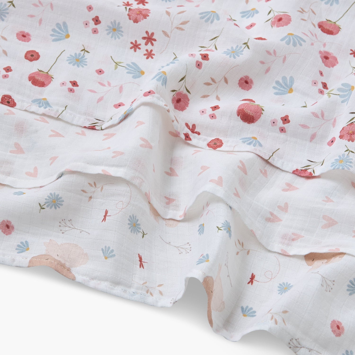 Pack of 3 Juniors Receiving Blanket with Print, 100x100 cm