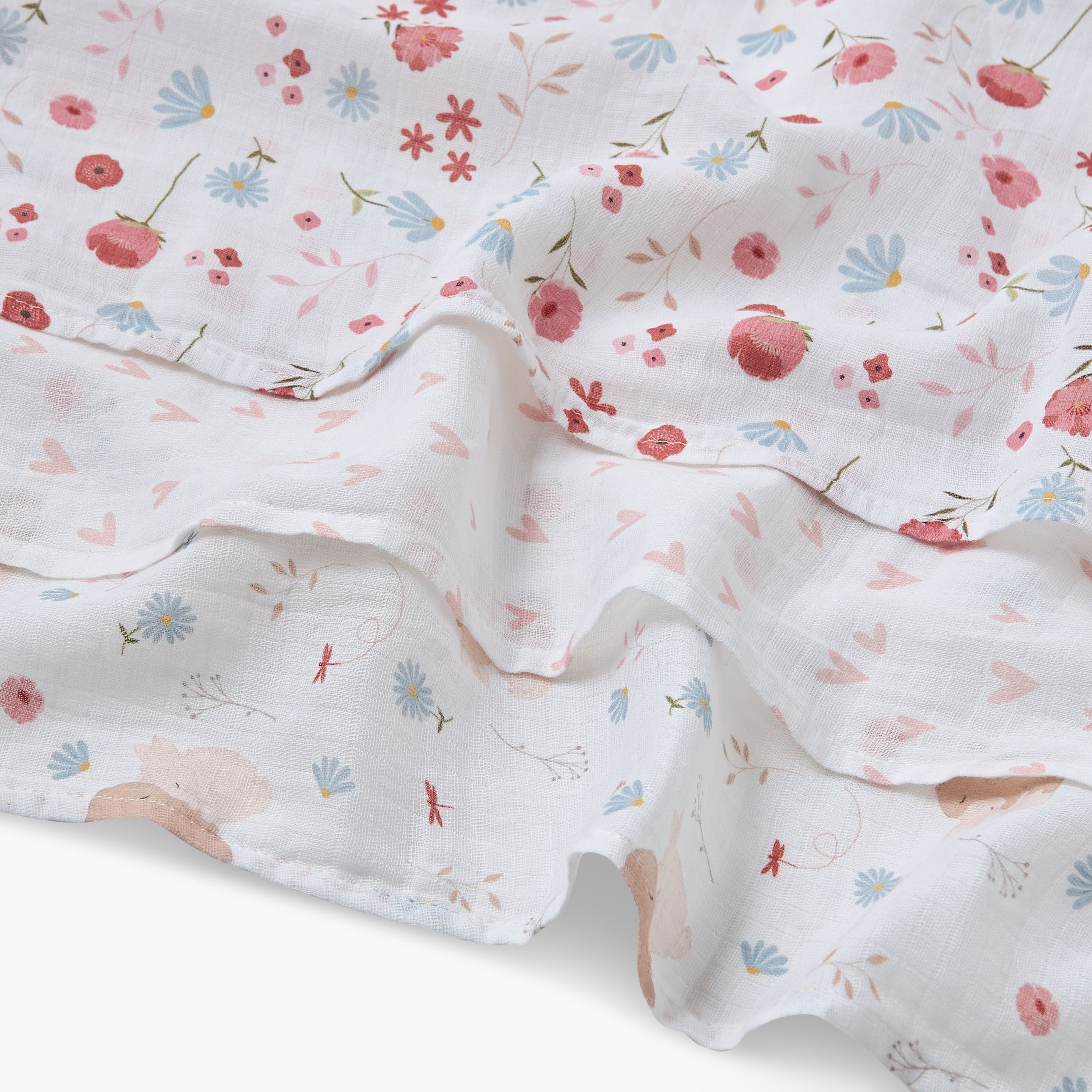 Pack of 3 Juniors Receiving Blanket with Print, 100x100 cm