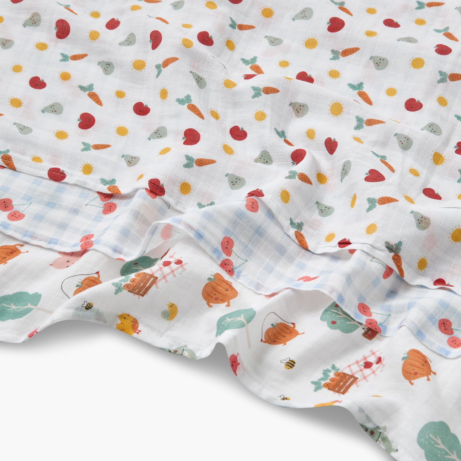 Pack of 3 Juniors Receiving Blanket with Print, 100x100 cm