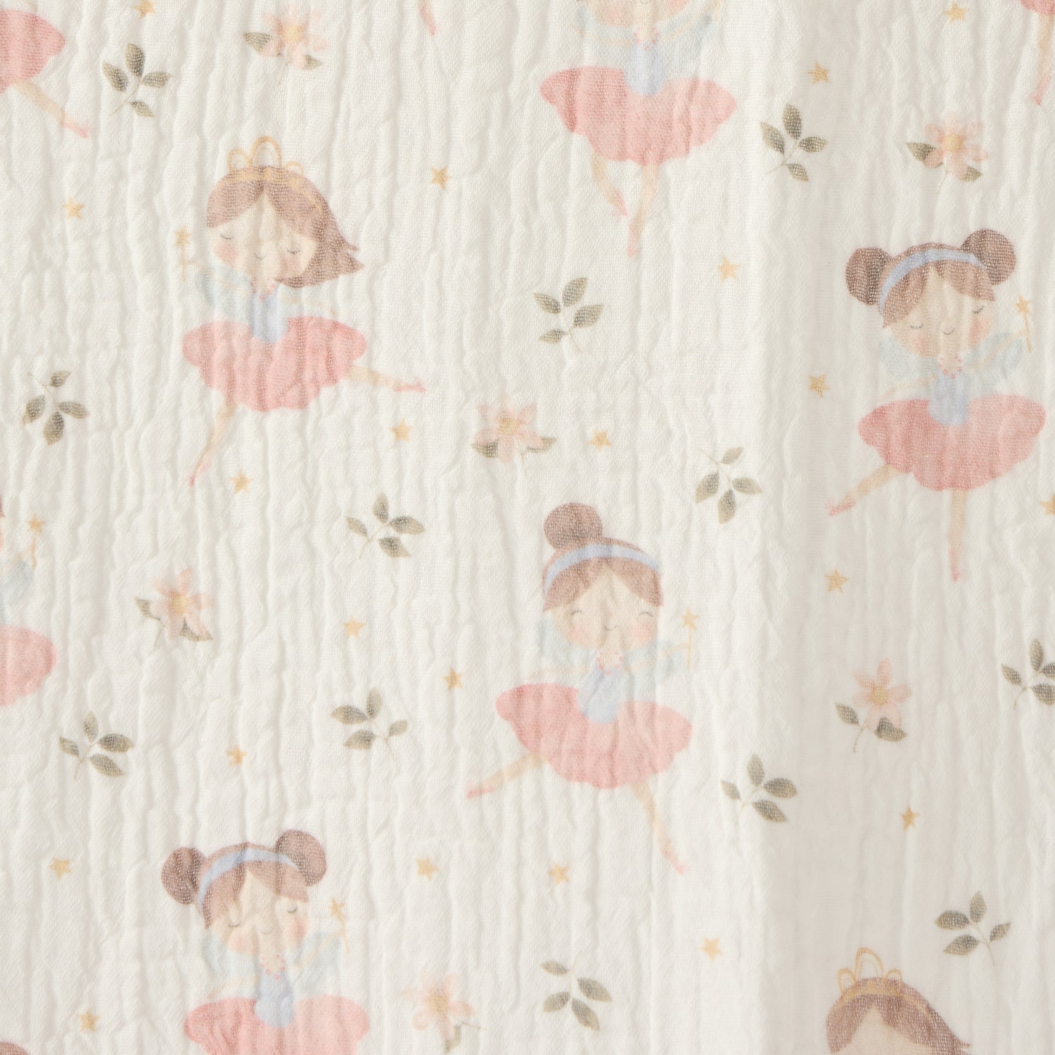 Juniors Baby Swaddle with Ballerina Print, 100x100 cm