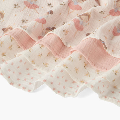 Pack of 4 Juniors Baby Swaddle with Assorted Print, 100x100 cm