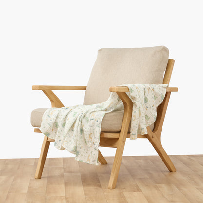 Juniors Baby Swaddle with Ballerina Print, 100x100 cm