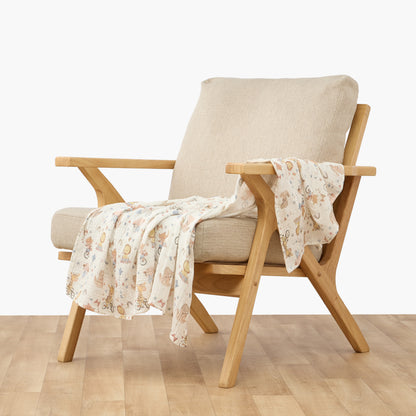 Juniors Baby Swaddle with Ballerina Print, 100x100 cm